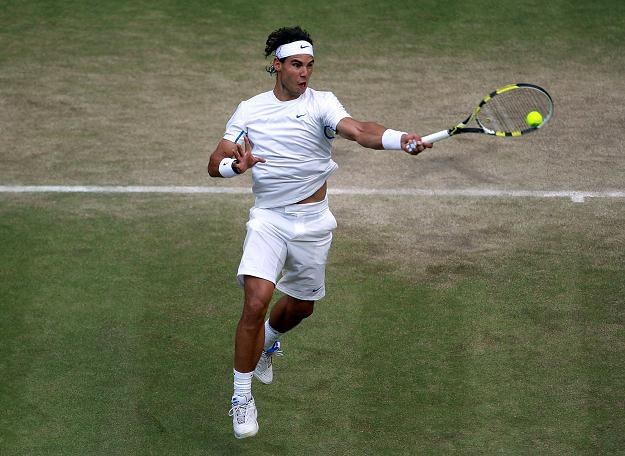 Rafael Nadal w pojedynku z Andym Murrayem /AFP