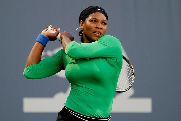 Serena Williams podczas meczu z Marion Bartoli /AFP