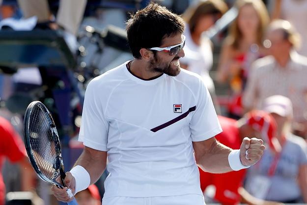 Janko Tipsarevic po zwycięstwie nad Tomasem Berdychem. /AFP