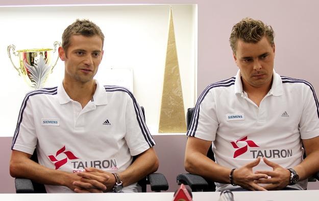 Mariusz Fyrstenberg (z lewej) i Marcin Matkowski/fot. Bartłomiej Zborowski /PAP