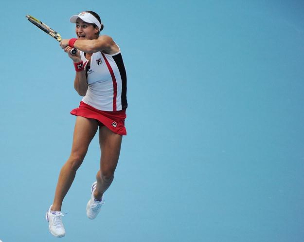 Monica Niculescu sprawiła sensację pokonując Chinkę Na Li /AFP