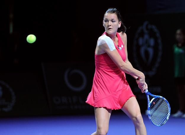 Agnieszka Radwańska w meczu z Caroline Wozniacki /AFP