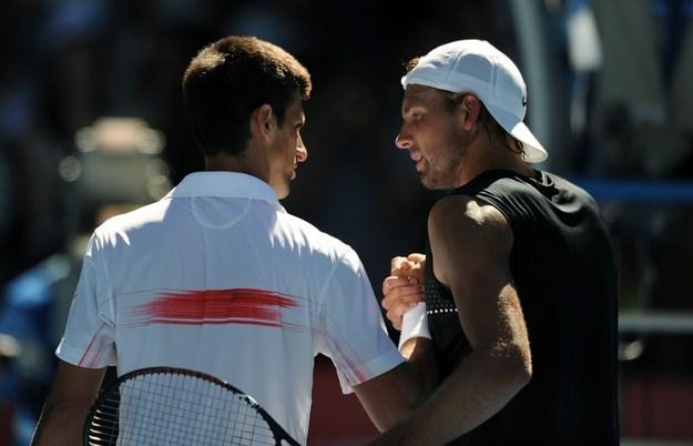 Novak Djokovic i Łukasz Kubot zmierzyli się trzykrotnie. Za każdym razem górą był Serb /AFP