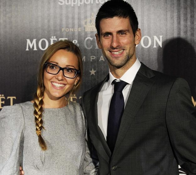 Novak Djokovic  i Jelena Ristic. /AFP