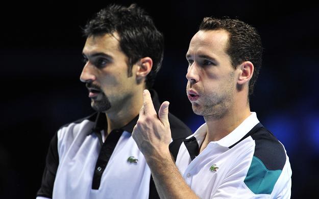 Michael Llodra (z lewej) i Nenad Zimonjic. /AFP