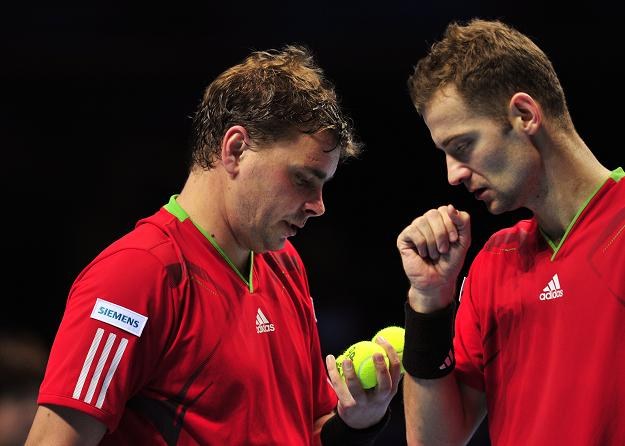 Marcin Matkowski  (z lewej) i Mariusz Fyrstenberg. /AFP