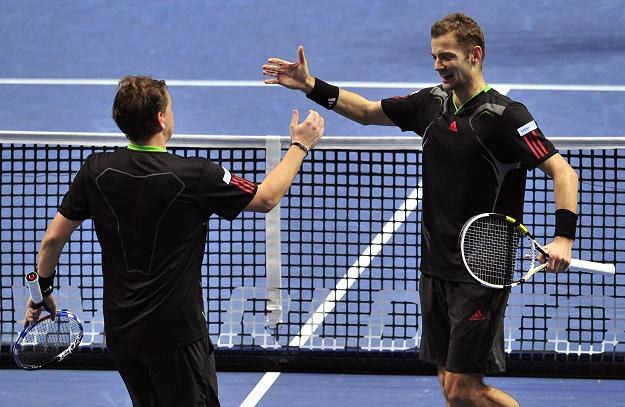 Marcin Matkowski (z prawej) i Mariusz Fyrstenberg. /AFP
