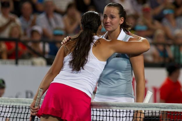 Marion Bartoli (z lewej) i  Jarmila Gajdosova. Fot. Michael Wiejowski /INTERIA.PL