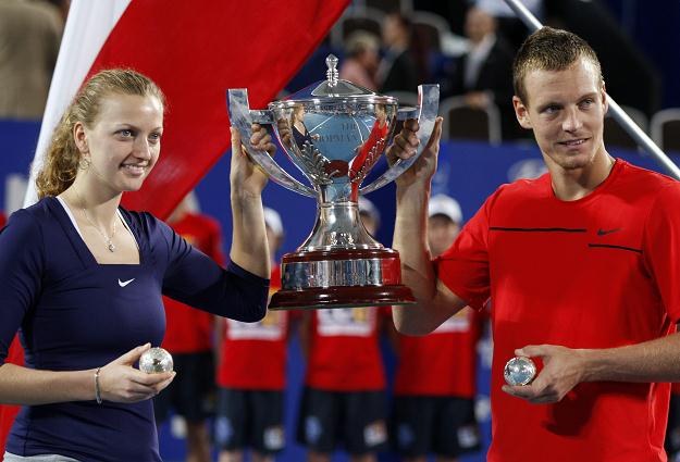 Petra Kvitova i Tomasz Berdych /AFP