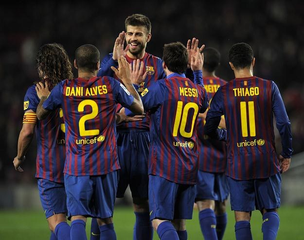 Piłkarze FC Barcelona /AFP