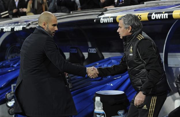 Jose Mourinho (z prawej) i Josep Guardiola. /AFP