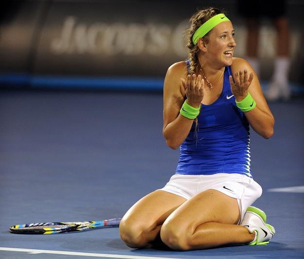 W sobotę Azarenka zdobyła pierwszy tytuł wielkoszlemowy w karierze /AFP