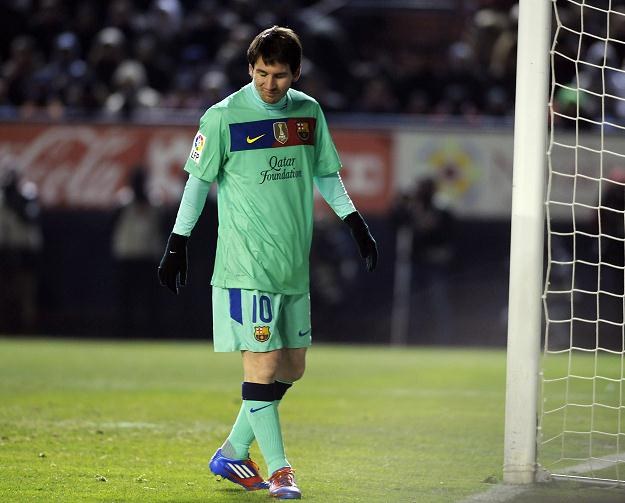 Lionel Messi kolejny zagrał słabo, jak i cała drużyna FC Barcelona /AFP