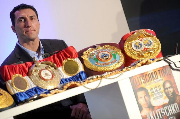 Władimir Kliczko, mistrz świata federacji WBA, WBO, IBF i IBO /AFP