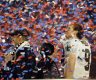 Sean Payton i Drew Brees w deszczu confetti