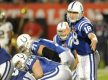 Quarterback Colts przed jednym z zagrań w I kwarcie