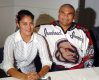 Piekielnie mocny David Tua przy żonie Robinie staje się potulny jak baranek. Fot Getty Images.