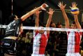Siatkarze Asseco Resovii przegrali z Trentino BetClick 1:3 w rewanżowym meczu 2. rundy play off LM. W pierwszym spotkaniu włoski zespół wygrał 3:0 Fot. Darek Delmanowicz