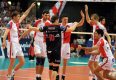 Siatkarze Asseco Resovii przegrali z Trentino BetClick 1:3 w rewanżowym meczu 2. rundy play off LM. W pierwszym spotkaniu włoski zespół wygrał 3:0 Fot. Darek Delmanowicz