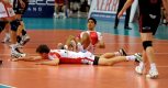 Siatkarze Asseco Resovii przegrali z Trentino BetClick 1:3 w rewanżowym meczu 2. rundy play off LM. W pierwszym spotkaniu włoski zespół wygrał 3:0 Fot. Darek Delmanowicz