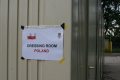 Szatnia reprezentacji Polski będzie się mieściła w baraku. Fot. Rafał Walerowski.