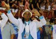Ronaldinho wziął udział w zabawie karnawałowej na słynnym sambodromie w Rio de Janeiro