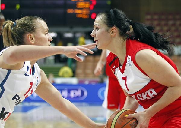 Eurobasket 2011: Polska - Francja 54:58 Polska przegrała w Katowicach z Francją 54:58 w swoim ostatnim meczu mistrzostw Europy koszykarek. Fot. Andrzej Grygiel.
