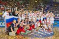 Rosja zdobyła złoty medal mistrzostw Europy koszykarek. W finale w Łodzi "Sborna" pokonała Turcję 59:42 Fot. Grzegorz Michałowski