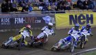 Australijczyk Chris Holder (czerwony), Rosjanin Grigory Łaguta (niebieski), Anglik Tai Woffinden (biały) i Szwed Jonas Davidsson (żółty)