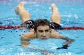 Michael Phelps po zwycięstwie na 100 m stylem motylkowym.