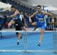 Marek Plawgo (z prawej) na starcie do biegu na dystansie 400 m ppł