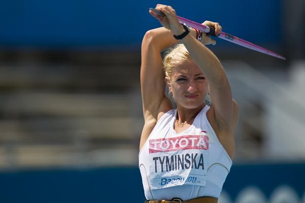 Siedmioboistka Karolina Tymińska w konkursie rzutu oszczepem lekkoatletycznych MŚ w Daegu. Polka ostatecznie zajęła 4. miejsce Fot. Jacek Kostrzewski