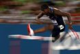 Amerykanin Bershawn Jackson podczas półfinałowego biegu na 400 m ppł lekkoatletycznych mistrzostw świata w Daegu