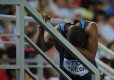 Amerykanin Angelo Taylor po półfinałowym biegu na 400 m ppł lekkoatletycznych mistrzostw świata w Daegu