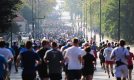 Kenijczyk John Sammy Kibet i Ukrainka Swietłana Stanko zostali zwycięzcami 33. Maratonu Warszawskiego. W imprezie wystartowało 4157 osób Fot. Bartłomiej Zborowski