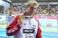 Radosław Kawęcki zdobył złoty medal w wyścigu na 100 m stylem grzbietowym pływackich mistrzostw Europy na krótkim basenie w Szczecinie Fot. Adam Ciereszko