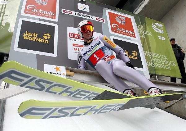 Kamil Stoch zajął 9. miejsce w trzecim konkursie 60. Turnieju Czterech Skoczni w Innsbrucku. Wygrał Austriak Andreas Kofler Fot. Grzegorz Momot