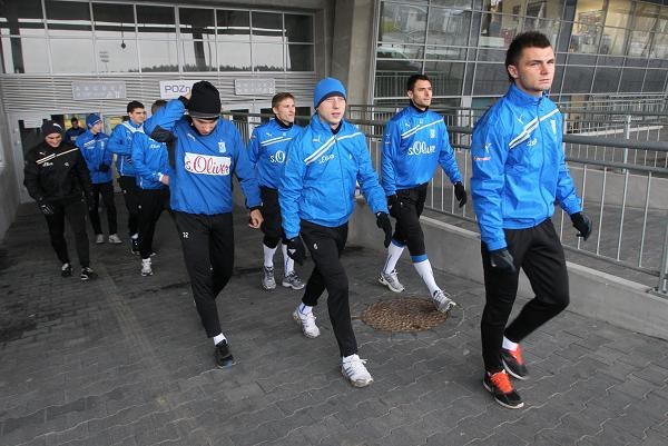 Lech rozpoczął przygotowania do rundy wiosennej Bez najlepszego snajpera ekstraklasy Artjoma Rudniewa piłkarze Lecha Poznań rozpoczęli w środę przygotowania do rundy wiosennej. Fot. Adam Ciereszko