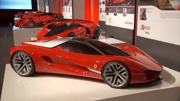 Zobaczcie, jak studenci uczelni plastycznych wyobrażają sobie samochody Ferrari.