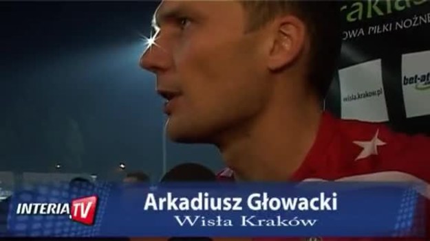Arkadiusz Głowacki zdobył dla Wisły Kraków bramkę w meczu z Bełchatowem.