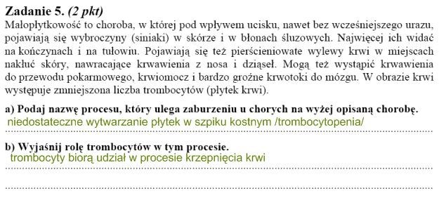 Matura 2010: Rozwiązania zadań z biologii - p. podstawowy /