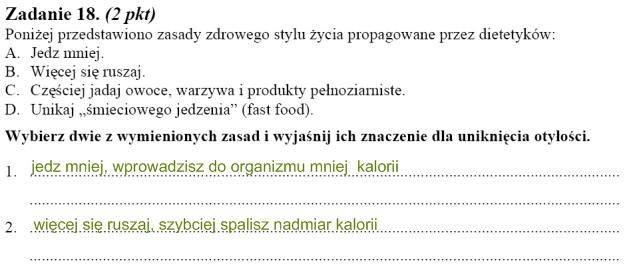 Matura 2010: Rozwiązania zadań z biologii - p. podstawowy /