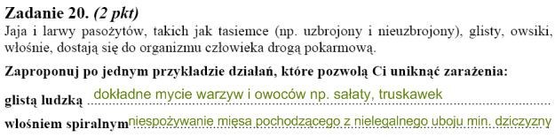 Matura 2010: Rozwiązania zadań z biologii - p. podstawowy /