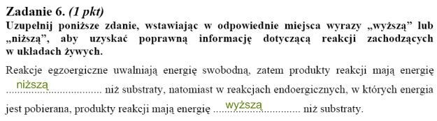 Matura 2010: Rozwiązania zadań z biologii - p. rozszerzony /