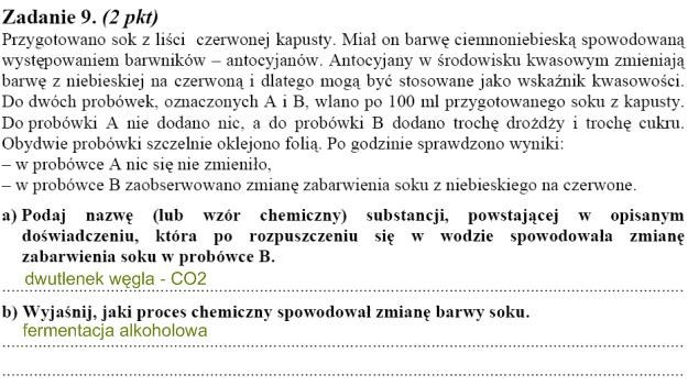 Matura 2010: Rozwiązania zadań z biologii - p. rozszerzony /