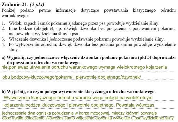 Matura 2010: Rozwiązania zadań z biologii - p. rozszerzony /
