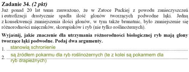 Matura 2010: Rozwiązania zadań z biologii - p. rozszerzony /