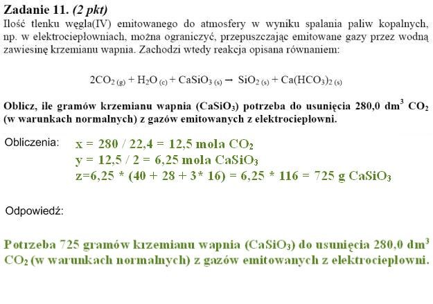Matura 2010: Rozwiązania z chemii - poziom podstawowy /