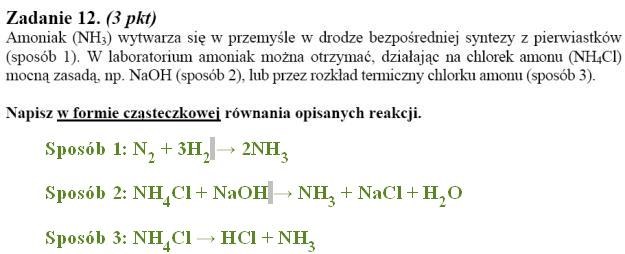 Matura 2010: Rozwiązania z chemii - poziom podstawowy /