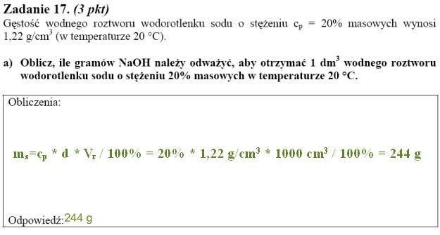Matura 2010: Rozwiązania z chemii - poziom podstawowy /